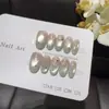 Verde Musgo Brilho Estrela Rosa Nude Gradiente Menta Base Transparente com Brilho Fino Decoração de Folha Prateada e Estrelas Coloridas de Cinco Pontas Unhas Postiças