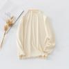 Camisa de cuello alto medio para niños, otoño e invierno, estilo coreano para niñas, color sólido, combina con todo, ropa cálida de manga larga para niños