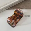 Grampo de Garra Plana de Abalone Específico para Esportes de Yoga para Mulheres Parte de Trás da Cabeça Sem Desconforto na Cabeça Presilha para Coque de Cabelo Grampo de Cabelo de Alto Padrão Acessório de Cabelo