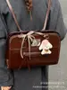 Mochila Feminina de Alta Qualidade 2025 Nova Mochila para Deslocamento Bolsa Escolar para Estudante Universitário Bolsa Tote Transversal de Ombro Único