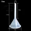 Funil de Plástico 60mm 75mm 90mm 120mm 150mm Funil de Separação Triangular Funil Cônico Suprimentos de Laboratório
