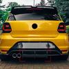 Adecuado para Volkswagen POLO GTI 2011-2018 labio trasero con aleta de viento, alerón trasero de hoja, modificación