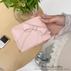 Regalo de Lazo Navideño~Cartera de Mujer Simple con Cremallera Estilo Coreano Gran Capacidad En Stock Porta Tarjetas Original para Estudiantes