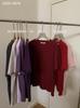 [28 Colores Disponibles] Camiseta Lisa Sencilla y Adelgazante, Algodón, Transpirable, Versátil, Hombro Normal, Manga Corta, Cuello Redondo A087