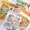 Adesivos de Cena Estéreo 3D de Desenho Animado Coreano Tamanho Grande DIY Decoração Artesanal para Crianças Caderno Criativo Adesivos de Paisagismo