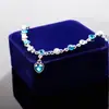 Pulseira de Cristal da Moda Coreana Coração de Pêssego Diamante Brilhante Pulseira de Joias Femininas Pulseira Personalizada