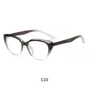 Estilo igual de influenciador, armações de óculos TR ultraleves para rosto sem maquiagem, com lentes planas azuis bloqueadoras de luz azul, personalizadas, estilo retrô, gatinho