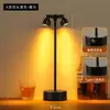 Lámpara de Mesa con Ambiente de Bar, Lámpara de Mesa Tipo Barra de Luz, Luz de Noche Recargable para Restaurante, Lámpara de Poste Alto de Doble Cabezal para Asientos de Cabina