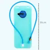 Mochila de hidratación para ciclismo al aire libre, portátil, para viajes, montañismo, plegable, gran capacidad, azul, bolsa para agua potable, bolsa de agua para ciclismo al aire libre
