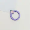 Llavero de Hebilla Redonda de Fresa Color Caramelo Accesorios de Joyería Hechos a Mano DIY Colgante para Mochila Teléfono Juguete