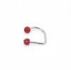 Super Flash Anel Labial Bola de Lama Anel D Anel C Anel Ferradura Shambhala Diamante Aço Inoxidável Joia de Piercing Stud Labial Joia Labial