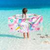 Toalha de Praia Infantil Sereia Meninas Cor Areia Sereia Toalha de Natação Adequada para Meninas Banho Camping Toalha de Viagem