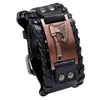 Jóias transfronteiriças europeias e americanas Nordic Viking Axe Pulseira de couro masculina Pulseira de pirata dominadora personalizada