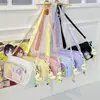 Bolsa Transparente de Ombro Cruzado Cor Sólida, Bonita e Fashion, Versátil, Alto Valor Estético, para Meninas, Adequada para Faculdade e Estilo Anime