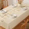 Toalha de Mesa Retangular de PVC Antiderrapante Impermeável à Prova de Óleo Toque de Luxo Leve Alta Qualidade Sem Lavagem Toalha de Mesa para Jantar Toalha de Mesa para Mesa de Centro Tapete para Mesa