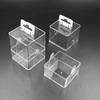 Caja cuadrada de cristal transparente de punto caja de plástico transparente PS embalaje almacenamiento caja pequeña caja de embalaje por inyección para auriculares Bluetooth