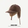 Corea del Sur invierno sombrero Lei Feng con protección para las orejas engrosado viento del noreste a prueba de viento esquí sombrero de aviador cálido sombrero de felpa moda para hombre