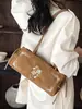 Bolso Artístico para Mujer Bordado con Trébol de Cuatro Hojas y Nota Musical Vintage Otoño/Invierno 2026, Fresco y Versátil para Llevar en la Mano, al Hombro y Cruzado, Adecuado para el Viaje Diario