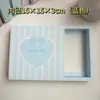 Caja de Empaque para Gomas de Pelo Hechas a Mano, Caja de Regalo Transparente de PVC para Pasadores de Pelo Personalizados, Tarjeta de Papel Impresa Plegable para Accesorios de Pasadores de Pelo