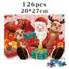 Rompecabezas Le Cha Star Papel Grueso Serie Santa 126 Juguete Educativo Armable para Niños Regalo