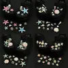 Perla de Resina Iridiscente Agujero Flor de Zapato 3D Accesorios Flor Estrella de Mar Concha DIY Hebilla de Zapato Desmontable Venta al por Mayor