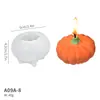 Molde de silicone macio para enfeite de fantasma de Halloween, molde para vela perfumada de caveira de abóbora faça você mesmo