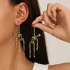Pendientes exagerados transfronterizos de Europa y Estados Unidos, pendientes de terror divertidos, pendientes de personalidad con marco de calavera, pendientes exagerados al por mayor