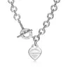 Nuevo Colgante en Forma de Corazón para Abrochar de la Marca T, Varios Estilos de Collares, Modernos y Elegantes, Selección de Influencers Populares, Diseño Clásico, Venta Directa del Fabricante