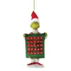 Adornos Colgantes Navideños del Grinch Transfronterizos Colgante Acrílico Plano 2D Monstruo de Cabello Verde Decoraciones Navideñas Regalos