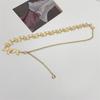 Cadena de Cintura Cinturón Decorativo Delgado para Mujer Sencillo Vestido Plata Estilo Étnico Cadena de Hierro Oro Cinturón Pequeño Cinturón para Falda
