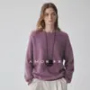 Ropa Zhengqite/2026 "Susurro de Terciopelo" Lana de Cachemira Polar Nuevo Suéter Polar de Cuello Redondo Tejido