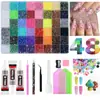 Bestseller transfronteiriço 3mm strass coloridos de resina com base plana, 40 cores strass jelly cor AB para DIY em roupas, nail art e decoração de celular