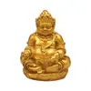 Directo de fábrica: Figura de Dios de la Riqueza Amarillo de Aleación, estilo Xizang para atraer la fortuna, decoración del hogar, de mesa, Dios de la Riqueza, disponible para dropshipping