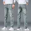 Jeans retro de pierna recta de alta gama para hombre, corte slim, nuevos pantalones casuales de primavera y otoño 2026 para hombre