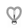 Getta Moda europea y americana nuevo piercing para ombligo clavo para ombligo asiento invertido en forma de corazón piercing para ombligo anillo umbilical de perla