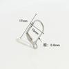 Venta al por mayor de fábrica Aretes hechos a mano europeos y americanos material acero inoxidable 316 aretes de gancho francés clip para la oreja accesorios de joyería que combinan con todo