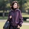 Chaqueta Corta para Mujeres Petite Otoño 2025 Nueva Casual Estilo Coreano Ajustada Holgada Manga Larga Cortavientos