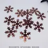 Nuevos Adornos Navideños de Estampado de Cobre con Diseños de Ángel y Copo de Nieve, Acabado Oxidado, Decoraciones Festivas de Exportación
