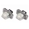 Adecuado para Volkswagen Golf 5Plus Passat Skoda 06-08 Luz de Matrícula 18 LEDs Luz Blanca Cabeza Redonda 2 Piezas