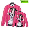 Suministro transfronterizo de nuevo suéter de cuello redondo con estampado digital Miss Huiyda 2022 para mujer, ropa de otoño para mujer