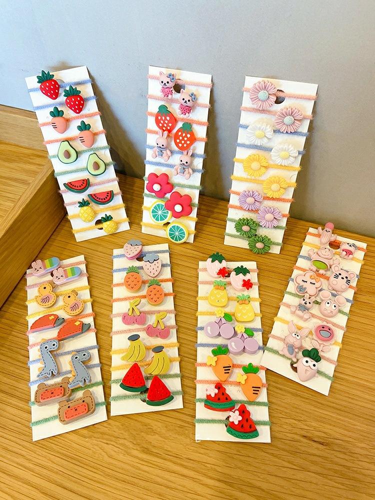 毛绒拇指圈卡通皮筋