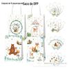 Bd060 Preço Especial Animal da Selva Raposa Coruja Veado Sika Urso Marrom Coelho Branco Sacola de Papel Kraft