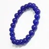 Pulsera de lapislázuli al por mayor de fábrica, cuentas redondas de 8 mm, cristal azul océano, pulsera de cuentas de energía, pulsera