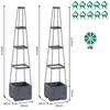 Vasos de Jardim Externos com Rega Automática, Treliça para Tomates, Vasos de Escalada para Plantas de Interior, Vasos de Escalada para Varanda