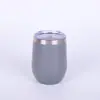 Taza de cáscara de huevo en forma de U de Amazon, taza de café de gran capacidad, taza de vacío de acero inoxidable 304, juego de vasos para sorbos de estudiante