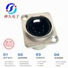 Conector XLR macho de 5 núcleos, sin marcar, estañado, 7,5 A, 50 V CC, adaptador de comunicación SJ-Ct-5-15