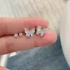 Set de Aretes Semanal Más Vendido, Aretes Estilo Coreano, Aretes Sencillos y Modernos para Mujer con Forma de Corazón de Aleación, Múltiples Pares al por Mayor