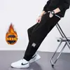 Pantalones de forro polar de chenilla para hombre, informales, Primavera, Otoño, Invierno, overoles, pantalones deportivos de chándal, pantalones de pana para hombre, atados al tobillo
