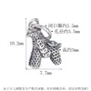 Colgante Caballo Mecedora de Plata de Ley S925 Pulsera de Cuerda Trenzada DIY Accesorios de Cristal Plata Moneda de Cobre Accesorios DIY