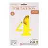 Globos de Número de 32 pulgadas Empaquetados Individualmente en OPP Decoración de Atmósfera Festiva para Fiesta de Primer Cumpleaños Letrero de Número Inflable